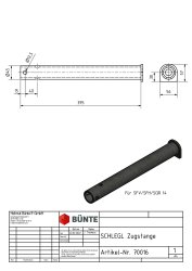 SCHLEGL Zugstange, f. SQR/SFV/SFH14, Ø 45 x 403 mm