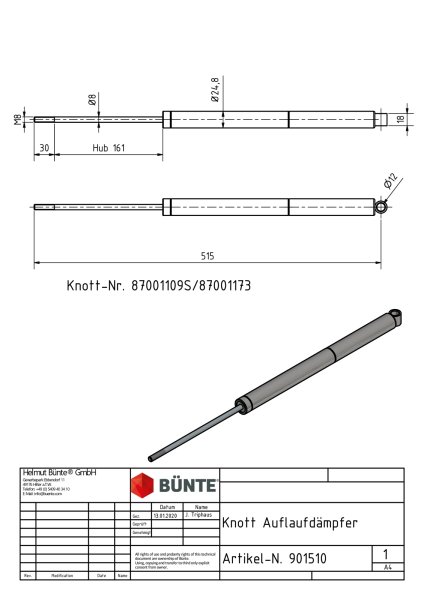 KNOTT Auflaufsto&szlig;d&auml;mpfer, f. KF/KR20-C