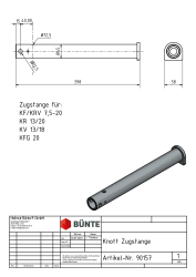 KNOTT Zugstange, f. KF/KR17-20, KFG20, KV13-20/HV