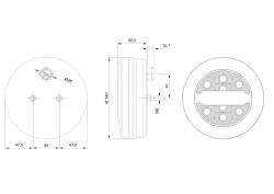 FRISTOM FT-113 Y R&uuml;ckleuchte LED links/rechts