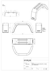 DOMAR DR2011200 Einachskotfl&uuml;gel, 190x660x300 mm