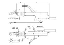 SCHLEGL Auflaufeinrichtung SFV25, 2000-2700 kg