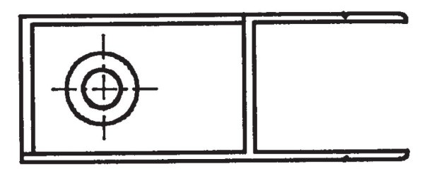 Einfass-Bordwandverschluss, links, 361 mm hoch