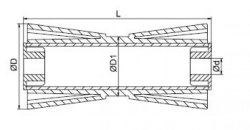 KNOTT Kielrolle, &Oslash; 90/61 x 194 mm, Bohrung...