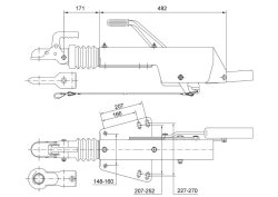 SCHLEGL Auflaufeinrichtung SFV35, 3000-3500 kg