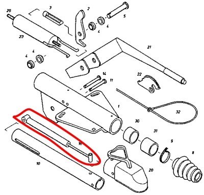 Sto&szlig;d&auml;mpfer f&uuml;r Peitz AER35