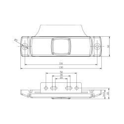 FRISTOM FT-017 Seitenmarkierungsleuchte LED gelb