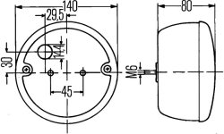 HELLA 2SD 001 685-211 R&uuml;ckleuchte links/rechts