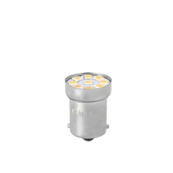 Kugelbirne LED, 12 V, Sockel BA15s, wei&szlig;