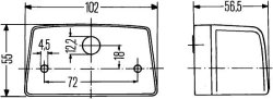 ASP&Ouml;CK 2KA 998 523-001 Kennzeichenleuchte