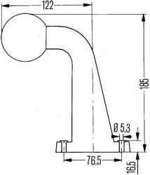 HELLA 2XS 950 071-031 Umrissleuchte rot/weiß