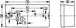 HELLA 2SE 006 040-011 Rückleuchte links