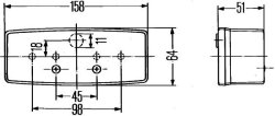 HELLA 2SE 997 111-011 Rückleuchte links