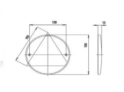 JOKON DR 110 Dreieckrückstrahler, Ø 155 mm
