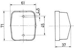 JOKON PL 115 Begrenzungsleuchte wei&szlig;