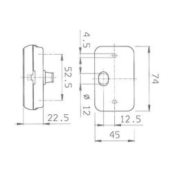 JOKON PL 130 Begrenzungsleuchte weiß