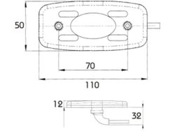 PROPLAST Begrenzungsleuchte LED wei&szlig;