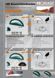 PROPLAST Pro-Reg Kennzeichenleuchte LED