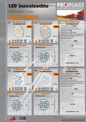 PROPLAST Pro-Roof Innenleuchte LED