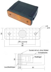 ASP&Ouml;CK Sidepoint Seitenmarkierungsleuchte gelb