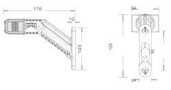 ASP&Ouml;CK Superpoint IV Umrissleuchte LED r./w./g.