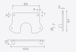 ASP&Ouml;CK Halter, f. Flatpoint II LED