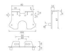 ASP&Ouml;CK Winkelhalter 90&deg; n. v., f. Flatpoint II LED