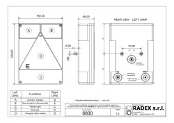 RADEX 6800 R&uuml;ckleuchte links