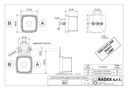 RADEX 901 Umrissleuchte rot/wei&szlig;