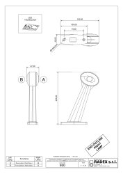 RADEX 930 Umrissleuchte LED rot/weiß links