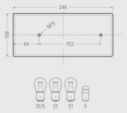 HELLA/GEKA BBSKN 246 Rückleuchte links