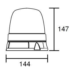 FABRILCAR Beacon Rundumkennleuchte LED orange