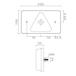 ASPÖCK Multiled Rückleuchte LED links