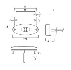 ASP&Ouml;CK Flatpoint II Begrenzungsleuchte LED wei&szlig;