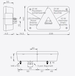 ASP&Ouml;CK Multipoint V R&uuml;ckleuchte LED links