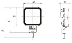 FABRILCAR Arbeitsscheinwerfer 1200 F LED (Fluter)