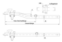 SCHLEGL Zugdeichsel FS10, 1000 kg, gerade