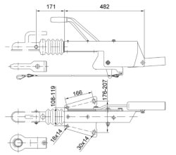 SCHLEGL Auflaufeinrichtung SFV10, 600-1000 kg