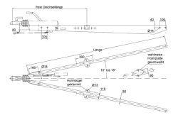 SCHLEGL Zugholme SV20, -2000 kg, 1800 mm