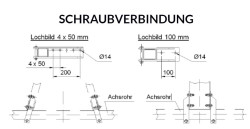 SCHLEGL Schraubverbindung, Vkt. 95 mm