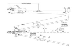 SCHLEGL Zugholme SV35, 3000-3500 kg, 3000 mm