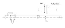 SCHLEGL Zugdeichsel SQR7,5, -750 kg, gerade