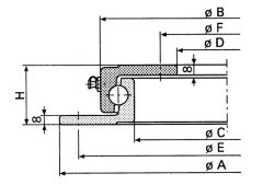 KNOTT Kugel-Lenkkranz 650N, Ø 650 mm