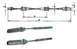 Bowdenzug, HL 1390/SL 1740 mm