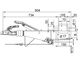 AL-KO Auflaufeinrichtung 251 S, 1500-2600 kg