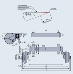 AL-KO Bremsachse CB 1505, 1500 kg, S 2005-7 RASK