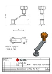 KARTT Handkurbel, m. Turn-Lok, f. St&uuml;tzrad