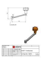KARTT Handkurbel, f. St&uuml;tzrad 15068