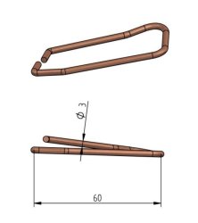 FBS Federsicherung, links, Ø 3 x 60 mm