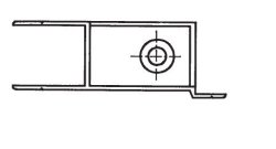 Einfass-Bordwandverschluss, rechts, 410 mm hoch